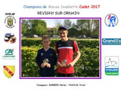CHAMPIONS DE MEUSE 2017
